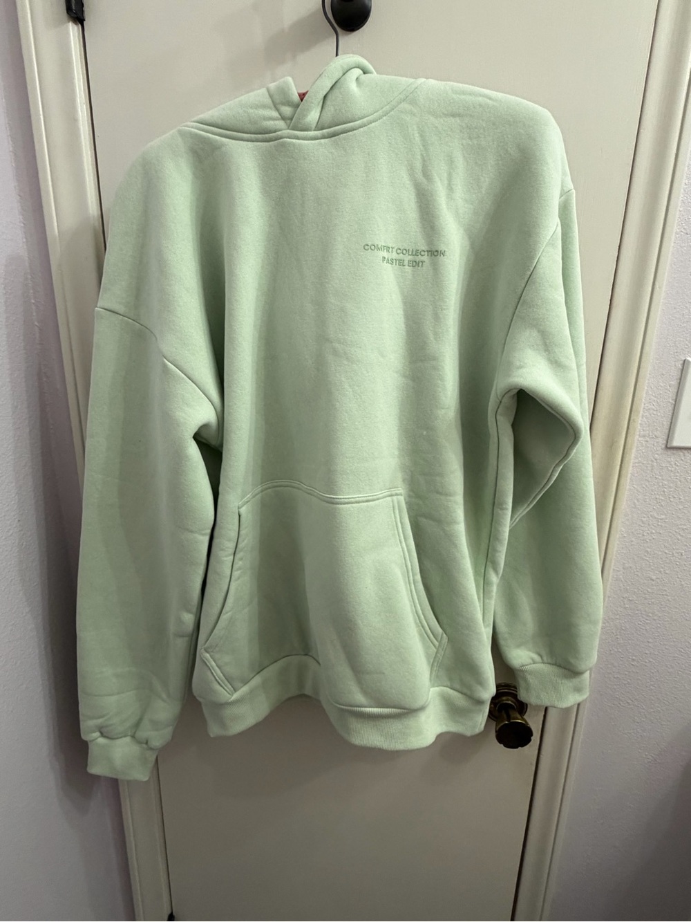 Comfort Collection Pastel Mint Hoodie - Women's Relaxed Pullover